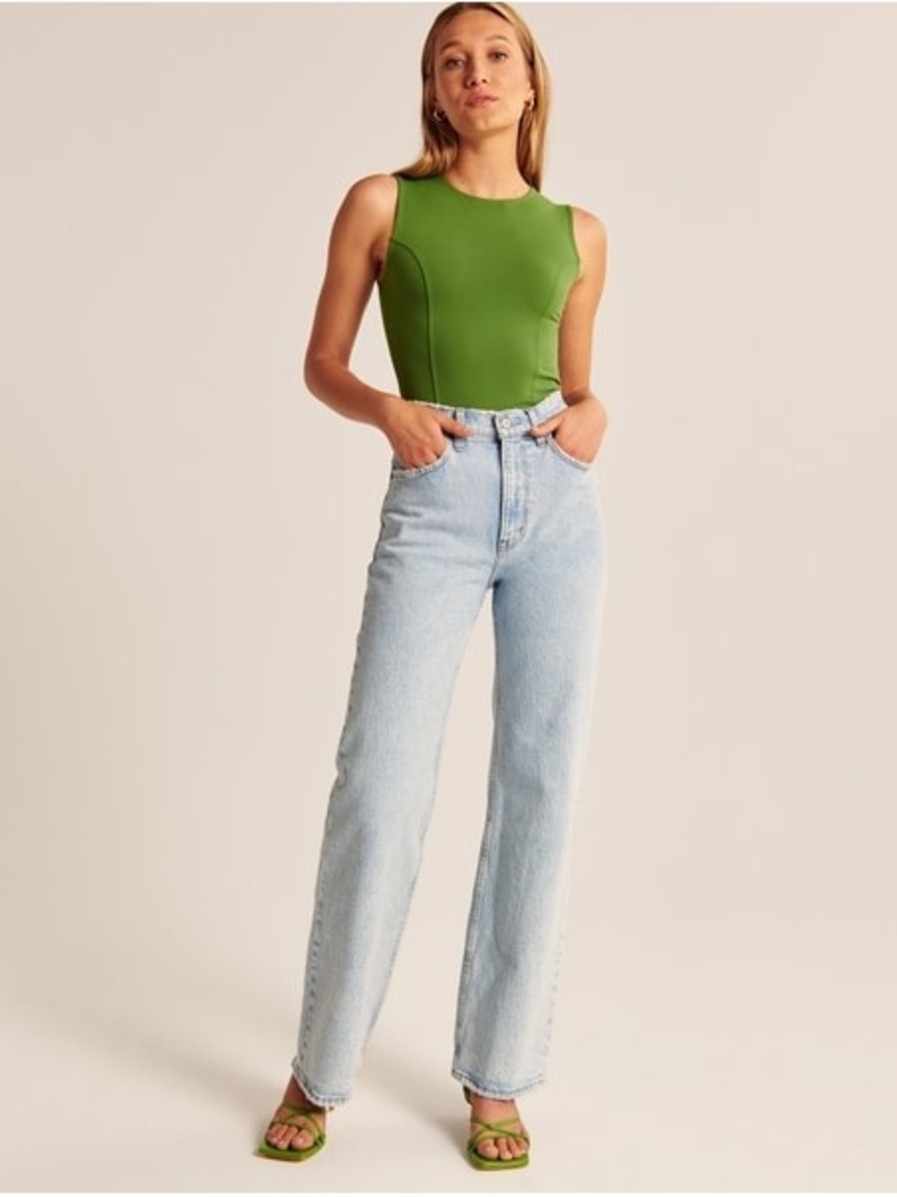 Abercrombie & Fitch Green Bodysuit